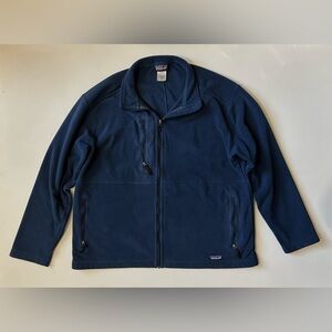 Patagonia Synchilla Full Zip Jacket Fleece Sweater Mens Sz XL Navy Blue